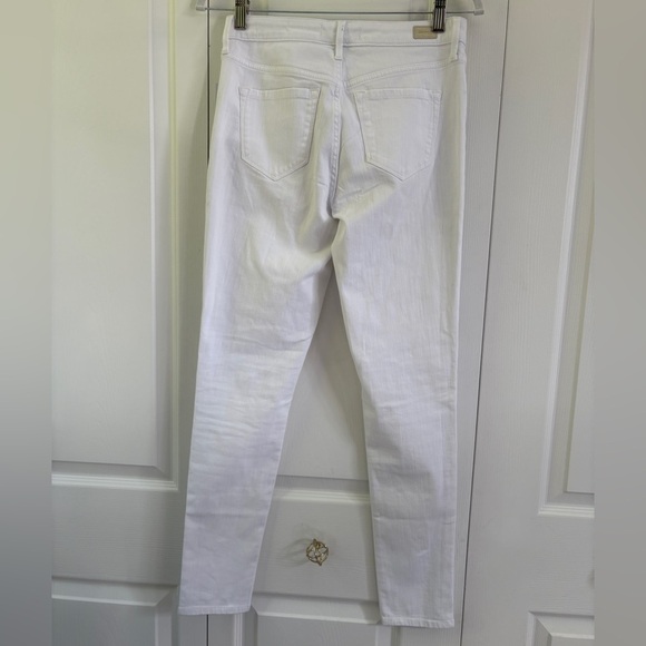New Skinny Girl Women's Jeans Skinny Ankle Jeans White Denim W/ Blue Stripe 26/2 - Picture 2 of 12